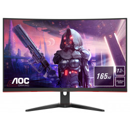 AOC G2 CQ32G2SE BK LED display 80 cm (31.5") 2560 x 1440 pikseliä 2K Ultra HD Musta, Punainen