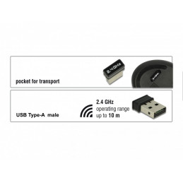 DeLOCK 12528 hiiri Oikeakätinen Langaton RF Optinen 1000 DPI