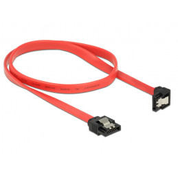 DeLOCK 83979 SATA-kaapeli 0,5 m SATA 7-pin Musta, Punainen