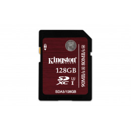 Kingston Technology SDXC UHS-I U3 (SDA3) 128GB flash-muisti Luokka 3