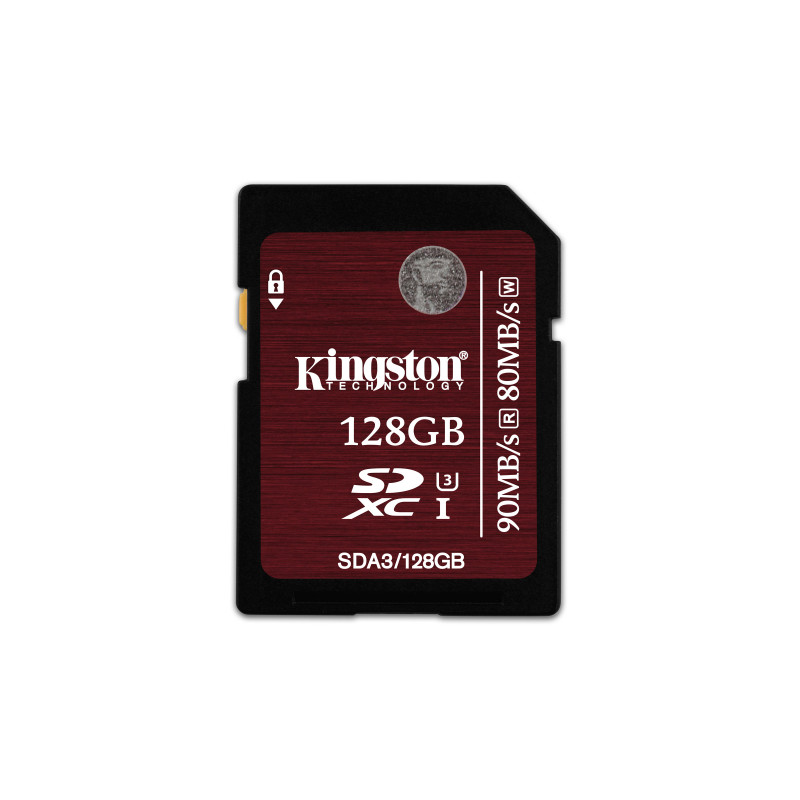 Kingston Technology SDXC UHS-I U3 (SDA3) 128GB flash-muisti Luokka 3