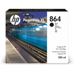 HP 864 500-ml Black PageWide XL Ink Cartridge