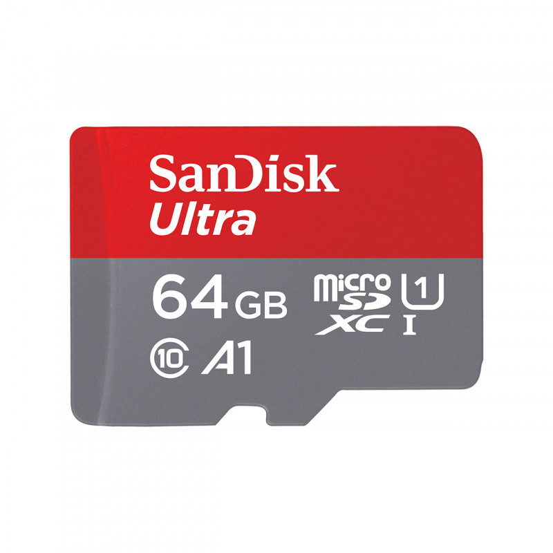 SanDisk Ultra microSD flash-muisti 64 GB MicroSDHC UHS-I Luokka 10