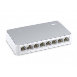 TP-LINK TL-SF1008D Hallitsematon Fast Ethernet (10 100) Valkoinen