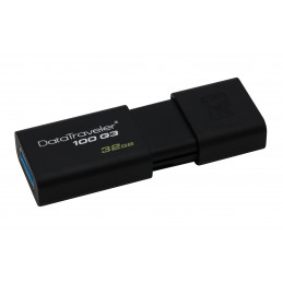 Kingston Technology DataTraveler 100 G3 USB-muisti 32 GB USB A-tyyppi 3.2 Gen 1 (3.1 Gen 1) Musta