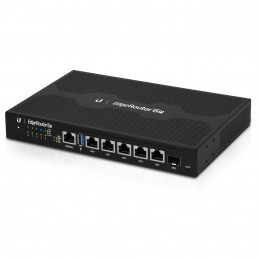Ubiquiti Networks EdgeRouter 6P langallinen reititin Gigabitti Ethernet Musta