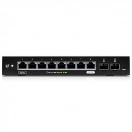 Ubiquiti Networks EdgeSwitch 10X Hallittu L2 Gigabit Ethernet (10 100 1000) Power over Ethernet -tuki Musta
