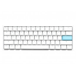 Ducky One 2 Mini Pure White RGB näppäimistö USB QWERTY englanti Valkoinen, Sininen