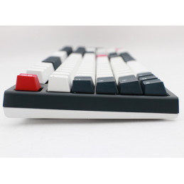 Ducky One 2 Tuxedo näppäimistö USB QWERTY englanti Musta, Punainen, Valkoinen