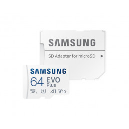 Samsung EVO Plus flash-muisti 64 GB MicroSDXC UHS-I Luokka 10