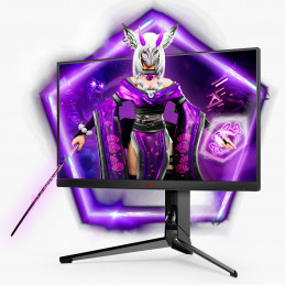 AOC AG254FG tietokoneen litteä näyttö 62,2 cm (24.5") 1920 x 1080 pikseliä Full HD LED Musta, Punainen