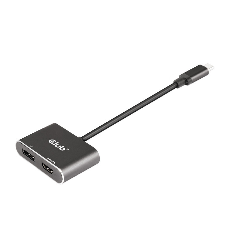 CLUB3D CSV-1552 videokaapeli-adapteri USB Type-C HDMI + DisplayPort