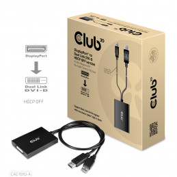 CLUB3D CAC-1010-A videokaapeli-adapteri 0,6 m DisplayPort DVI-D + USB
