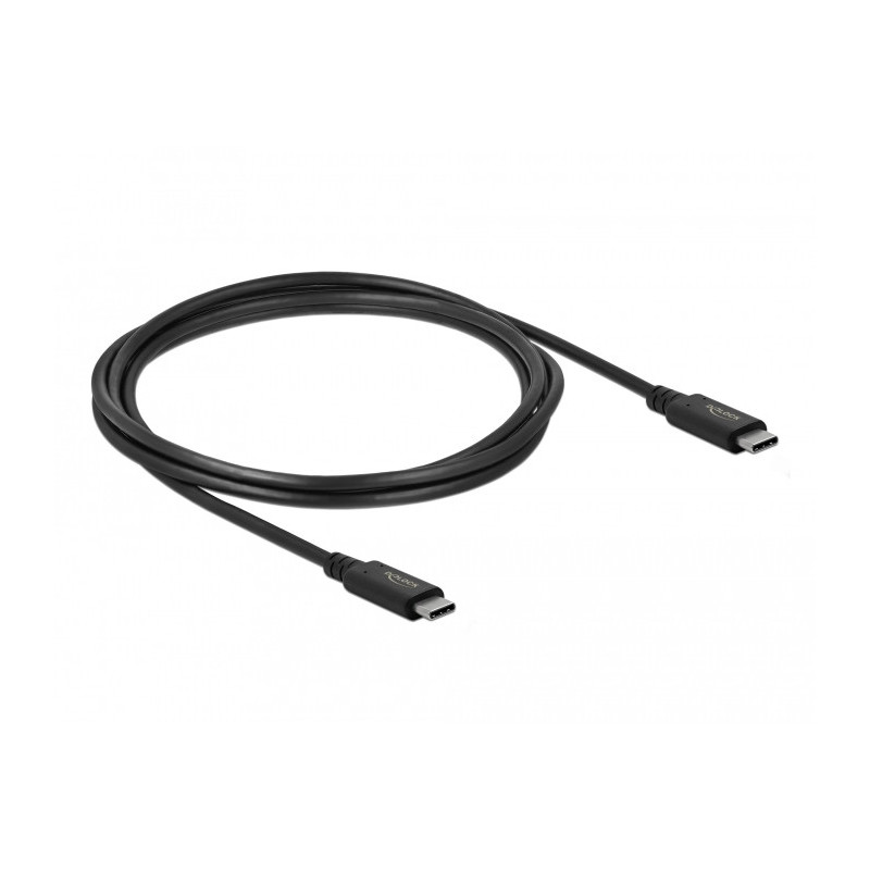 DeLOCK 86980 USB-kaapeli 2 m USB C Musta