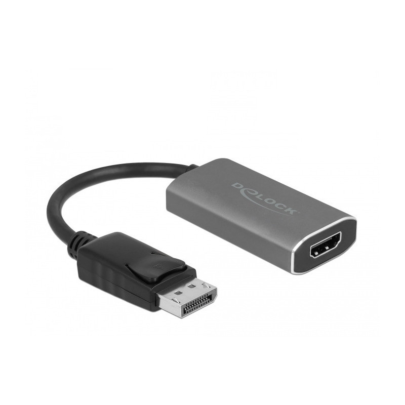 DeLOCK 63118 videokaapeli-adapteri 0,2 m DisplayPort HDMI-tyyppi A (vakio) Harmaa