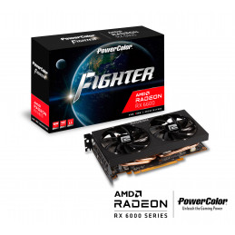 PowerColor AXRX 6600 8GBD6-3DH näytönohjain AMD Radeon RX 6600 8 GB GDDR6