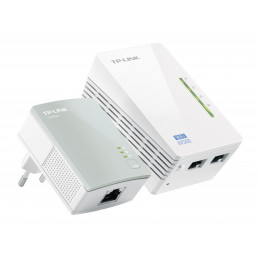 TP-LINK TL-WPA4220 KIT PowerLine-verkkosovitin 300 Mbit s Ethernet LAN Wi-Fi Valkoinen 1 kpl