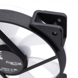 Fractal Design Prisma AL-12  PWM Tietokonekotelo Tuuletin 12 cm Musta, Valkoinen