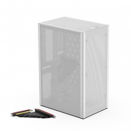 SSUPD Meshlicious Mini ITX Case - Full Mesh - White -...