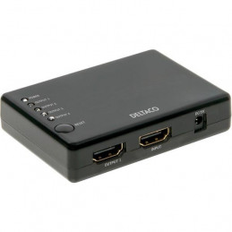 Deltaco HDMI-7005 4-porttinen HDMI-jakaja 4K