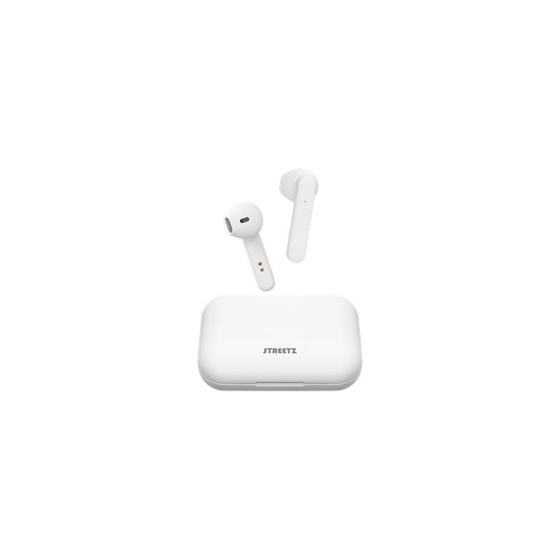 Deltaco TWS-105 kuulokkeet ja kuulokemikrofoni True Wireless Stereo (TWS) In-ear Musiikki Bluetooth Valkoinen