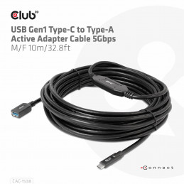CLUB3D CAC-1538 USB-kaapeli 10 m