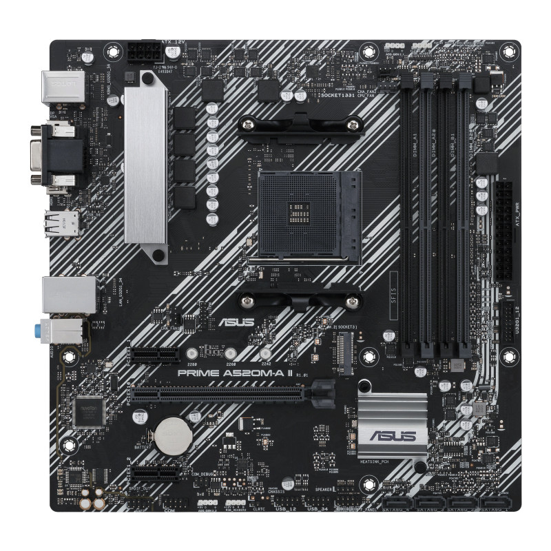 ASUS PRIME A520M-A II AMD A520 Kanta AM4 mikro ATX