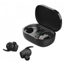 STREETZ Wireless stay-in-ear earbuds with charging case...