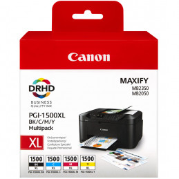 Canon PGI-1500XL C M Y BK mustekasetti Alkuperäinen Musta, Syaani, Magenta, Keltainen