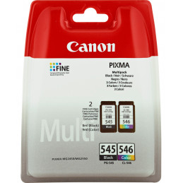 Canon PG-545 CL-546 Multipack mustekasetti 2 kpl Alkuperäinen Musta, Syaani, Magenta, Keltainen