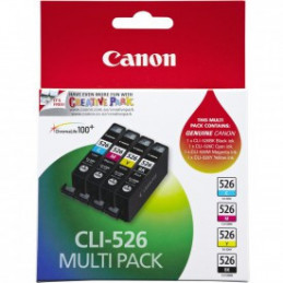 Canon CLI-526 C M Y BK mustekasetti 4 kpl Alkuperäinen Perusvärintuotto Musta, Syaani, Keltainen, Magenta