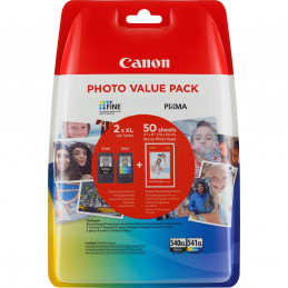 Canon PG-540XL CL541XL mustekasetti 2 kpl Alkuperäinen Korkea (XL) värintuotto Musta, Syaani, Keltainen, Magenta