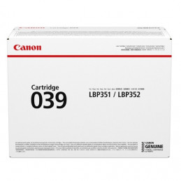 Canon 039 värikasetti 1 kpl Alkuperäinen Musta