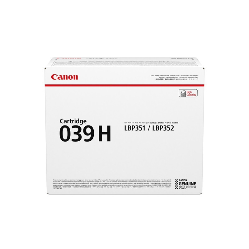 Canon 039H värikasetti 1 kpl Alkuperäinen Musta