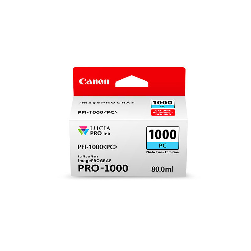 Canon PFI-1000 PC mustekasetti Alkuperäinen Valokuva syaani