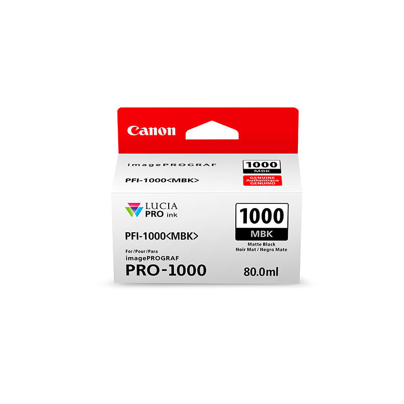 Canon PFI-1000 MBK mustekasetti Alkuperäinen Mattamusta