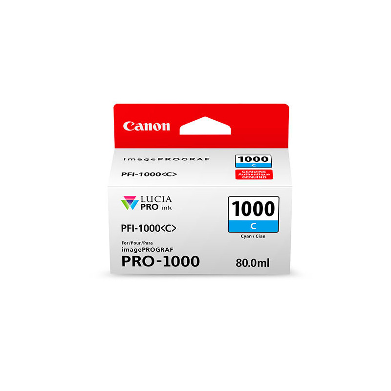 Canon PFI-1000 C mustekasetti Alkuperäinen Syaani