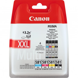 Canon CLI-581XXL Multipack mustekasetti Alkuperäinen Musta, Syaani, Magenta, Keltainen