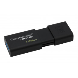 Kingston Technology DataTraveler 100 G3 USB-muisti 128 GB USB A-tyyppi 3.2 Gen 1 (3.1 Gen 1) Musta