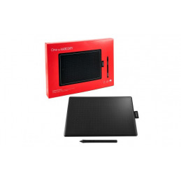 Wacom One by Medium piirtopöytä Musta, Punainen 2540 lpi 216 x 135 mm USB