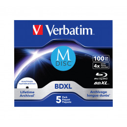 Verbatim 43834 tyhjä Blu-ray-levy BDXL 100 GB 5 kpl