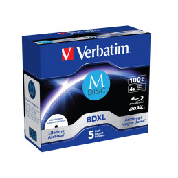 Verbatim 43834 tyhjä Blu-ray-levy BDXL 100 GB 5 kpl