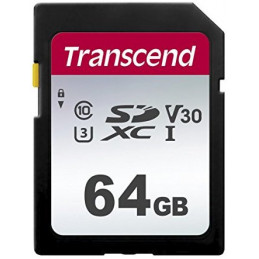 Transcend TS64GSDC300S flash-muisti 64 GB SDXC NAND...