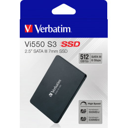 Verbatim Vi550 S3 2.5" 512 GB Serial ATA III