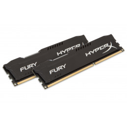 HyperX FURY Black 16GB 1600MHz DDR3 muistimoduuli 2 x 8 GB