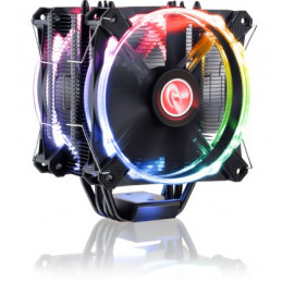 Raijintek Leto Pro CPU Cooler - Black - RGB-LED - 2x120mm