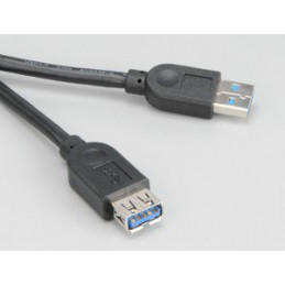 Akasa USB 3.0 cable Ext USB-kaapeli 1,5 m Musta