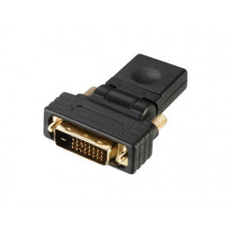 Akasa AK-CBHD16-BK cable gender changer DVI-D HDMI Musta