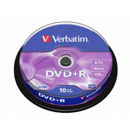 Verbatim DVD+R Matt Silver 4,7 GB 10 kpl