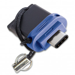 Verbatim 49966 USB-muisti 32 GB USB Type-A   USB Type-C 3.2 Gen 1 (3.1 Gen 1) Musta, Sininen, Hopea